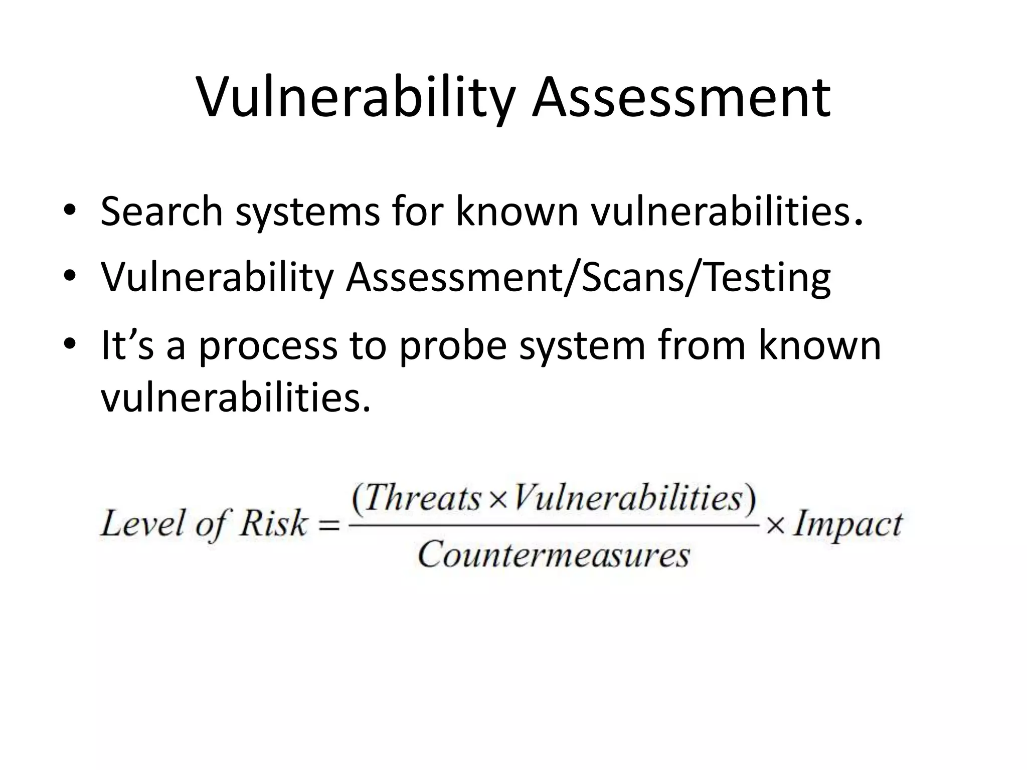 Vulnerability assessment and penetration testing | PPTX