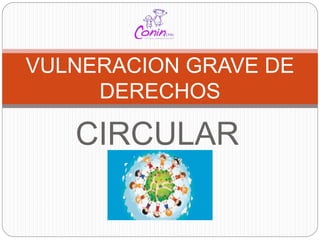 CIRCULAR
2308
VULNERACION GRAVE DE
DERECHOS
 