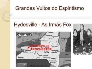 Grandes Vultos do Espiritismo Hydesville - As Irmãs Fox _________________________________________________________ Margaret, Kate e Leah 