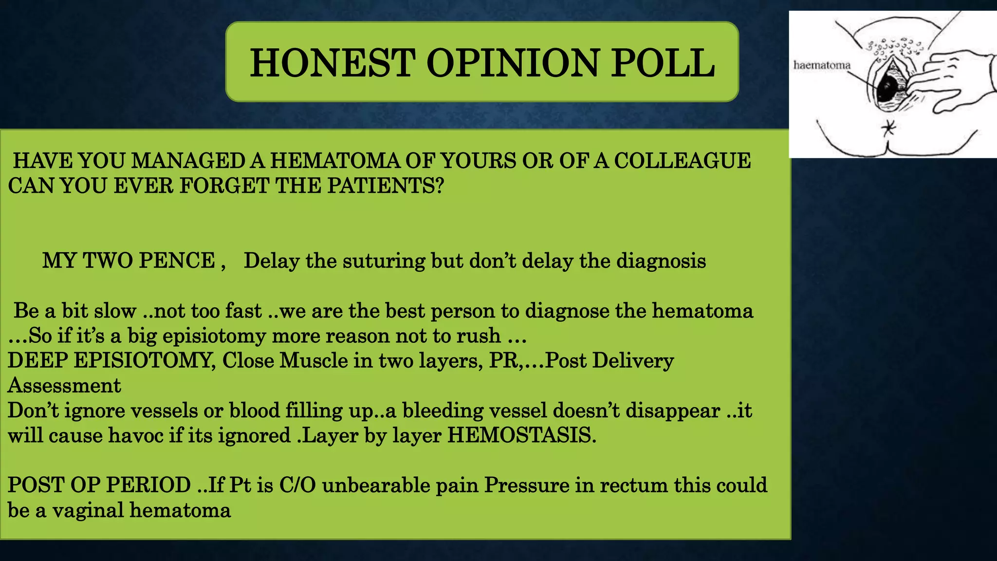 Vulvovaginal hematoma - Dr Mitra Saxena | PPT