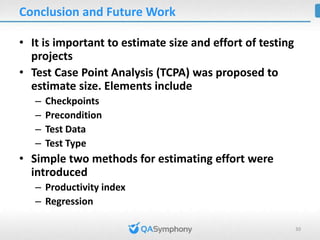 Test Case Point Analysis | PPTX