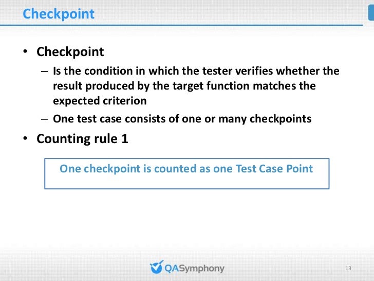 Test Case Point Analysis
