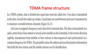 TDMA frame structure
 