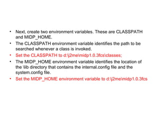 Mobile Application Development MAD J2ME UNIT 2 | PPT
