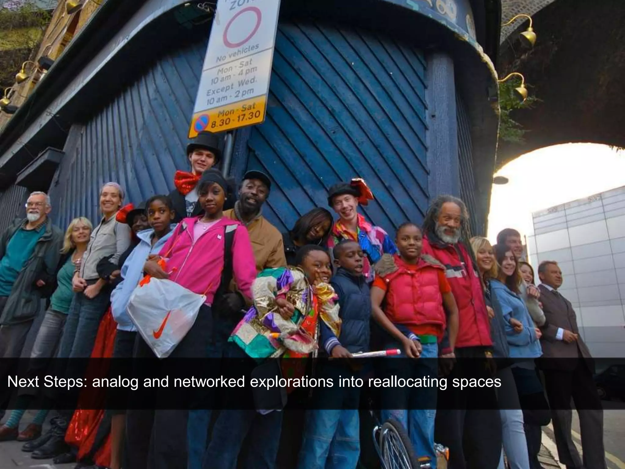 Next Steps: analog and networked explorations into reallocating spaces