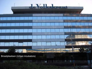 Broedplaatsen (Urban incubators)