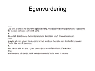 Egenvurdering 