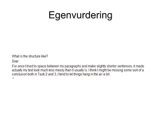 Egenvurdering 