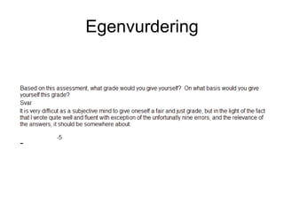 Egenvurdering 