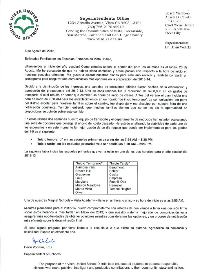 vusd start time letter spanish how to start a letter in spanish