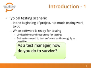 [HCMC STC Jan 2015] Risk-Based Software Testing Approaches | PDF