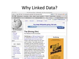 Why	
  Linked	
  Data?	
  
 