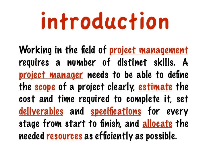 English Vocabulary for Project Management (Part 1)