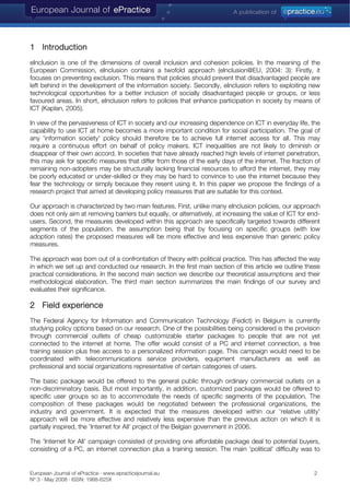 The relative utility approach for stimulating ICT acceptance: profiling the non-user