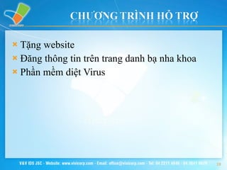 Tặng website  Đăng thông tin trên trang danh bạ nha khoa Phần mềm diệt Virus 