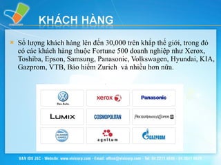 Số lượng khách hàng lên đến 30,000 trên khắp thế giới, trong đó có các khách hàng thuộc Fortune 500 doanh nghiệp như Xerox, Toshiba, Epson, Samsung, Panasonic, Volkswagen, Hyundai, KIA, Gazprom, VTB, Bảo hiểm Zurich  và nhiều hơn nữa. 