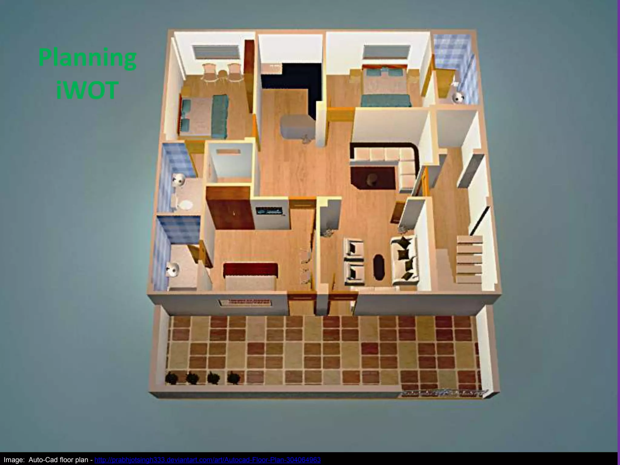 Planning
iWOT

Image: Auto-Cad floor plan - http://prabhjotsingh333.deviantart.com/art/Autocad-Floor-Plan-304064963

 