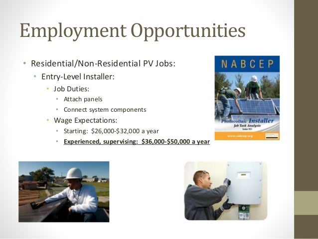 solar installer job description
