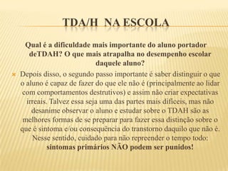 Vítimas - geralmente são crianças ou jovens com baixa auto estima, inseguras que não dispõem de habilidades para reagir ou fazer cessar os atos contra si.Muitos passam a apresentar desinteresse escolar e convivência social, principalmente nas atividades escolares. Podem ainda apresentar sintomas de depressão, perda de sono e pesadelos.Intervenção pedagógicaObservação e discussão com os professores e funcionários. São eles que podem identificar agressores e vítimas;Trabalhar valores em diferentes disciplinas;Conversar com grupos pequenos de alunos;Reunião com os pais para orientação sobre a gravidade do comportamento;Jogos cooperativos.