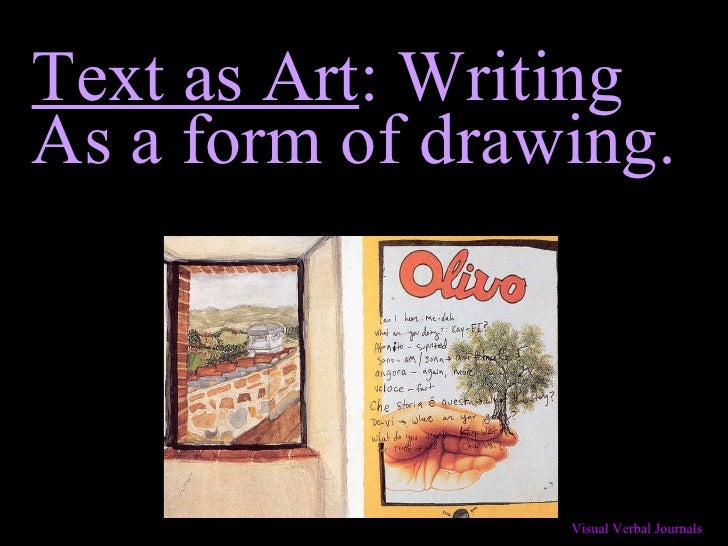 Creating a Visual Verbal Journal!