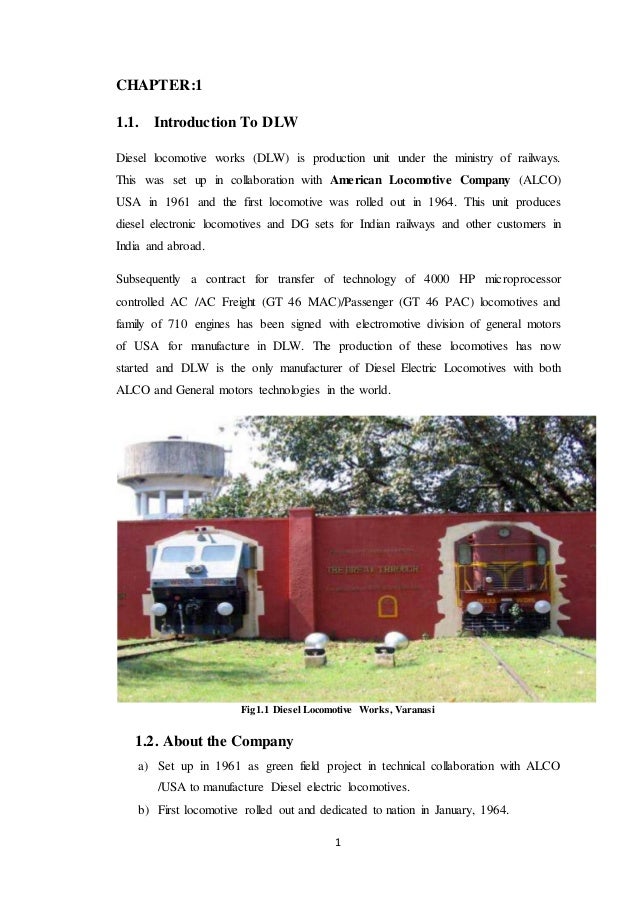 Dlw Varanasi Summer Training Report Pdf Dlw Varanasi Summer Training Report Pdf