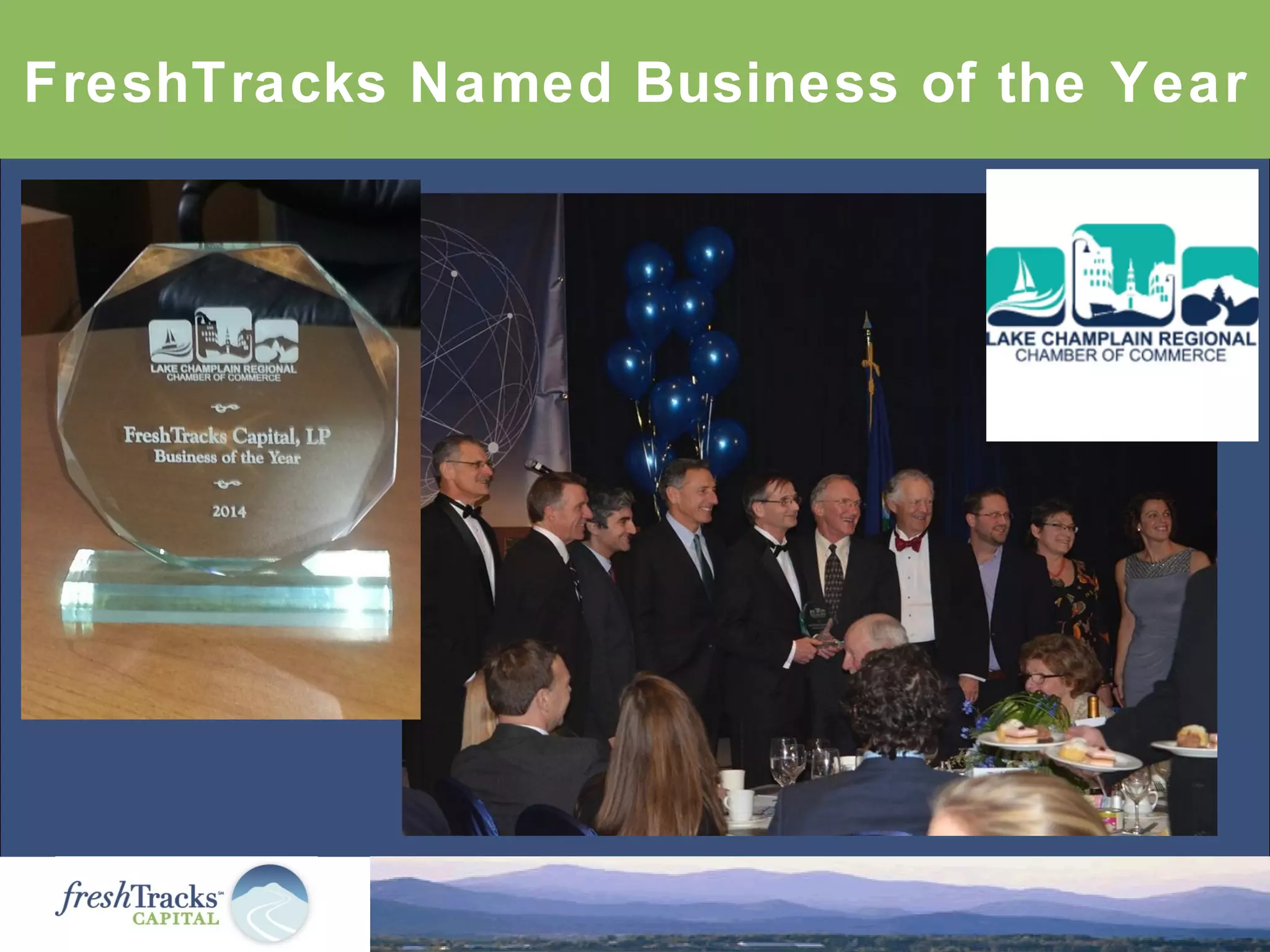 FreshTracks Named Business of the Year
 