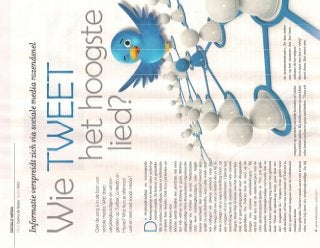 "Wie tweet het hoogste lied?" V&VN Magazine Juni 2011