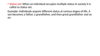 Understanding Social Status, Roles, Conflict Theories, and Social ...