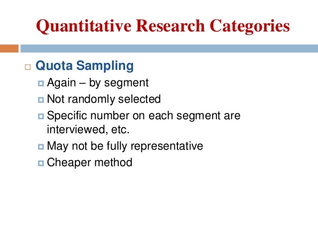 quantitative stratified sampling 73 sampling in quantitative research learning objectives describe how probability sampling differs from nonprobability sampling in stratified sampling. quantitative stratified sampling 73 sampling in quantitative research learning objectives describe how probability sampling differs from nonprobability sampling in stratified sampling.