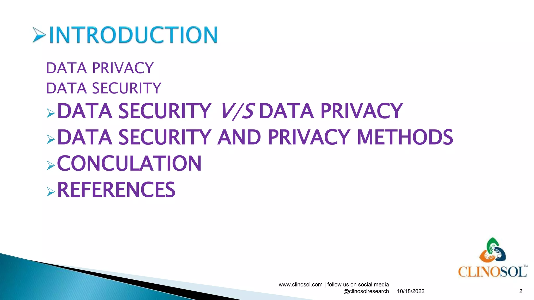 Data Privacy and Security in Clinical Data Management | PPTX