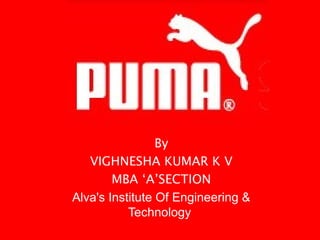 By
VIGHNESHA KUMAR K V
MBA ‘A’SECTION
Alva's Institute Of Engineering &
Technology
 