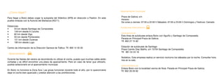 · ¿Cómo llegar?
Para llegar a Boiro debes coger la autopista del Atlántico (AP9) en dirección a Padrón. En este
pueblo enlazas con la Autovía del Barbanza (AG11).
Distancias:
•	 54 km desde Santiago de Compostela
•	 126 km desde A Coruña
•	 82 km desde Vigo
•	 55 km desde Pontevedra
•	 151 km desde Ourense
•	 185 km desde Lugo
Centro de información de la Dirección General de Tráfico: Tlf. 900 12 35 05
· Aparcamiento
Durante las fiestas del verano se recomienda no utilizar el coche, puesto que muchas calles están
cortadas y es difícil encontrar una plaza de aparcamiento. Pero en caso de tener que utilizarlo,
podrás estacionarlo en el aparcamiento municipal.
En Boiro no funciona la Zona Azul. Las grúas funcionan durante todo el año, por lo queconviene
dejar el coche bien aparcado y prestar atención a las prohibiciones.
· Aparcamiento municipal
Praza de Galicia, s/n
Horario:
De lunes a viernes: 07:00 a 22:00 h Sábados: 07:00 a 23:00 h Domingos y Festivos: Cerrado
· Autobuses interurbanos
www.arriva.es
Esta línea de autobuses enlaza Boiro con Aguiño y Santiago de Compostela.
Parada en Principal-Praza de Galicia.
Tlf. 902 27 74 82
Estación de autobuses de Santiago
Praza Camilo Díaz Baliño, s/n 15704 Santiago de Compostela
Tlf. 981 54 24 16
Noitebús. Esta empresa realiza un servicio nocturno los sábados por la noche. Consultar hora 	
rios en la web.
www.monbus.es
Enlaza Boiro con la localidad vecina de Noia. Parada en Principal-Praza de Galicia.
Tlf. 902 29 29 00
b
x
 