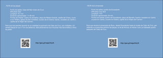 · RUTA de la ensenada
	 Punto de salida: puerto de Escarabote
	 Dificultad: muy fácil
	 Longitud: 7 km
	 Duración aproximada: 35 min
	 Puntos de interés: puerto de Escarabote, playa de Barraña, fuente y lavadero en Cariño, 	
	 crucero en Cariño, crucero en Esteiro, capilla de la Virgen del Carmen
Ruta que recorre la ensenada de Boiro, desde Escarabote hasta el muelle de Cabo de Cruz, per-
mitiendo al cicloturista admirar las playas, la ría de Arousa, el interior rural y el atareado puerto
pesquero de Cabo de Cruz.
· RUTA de las playas
	 Punto de salida: Casa del Mar (Cabo de Cruz)
	 Dificultad: fácil
	 Longitud: 16,7 km
	 Duración aproximada: 1 h 30 min
	 Puntos de interés: Castro do Achadizo, playa de Ribeira Grande, capilla del Chazo, cruce 	
	 ro en Triñáns, iglesia de San Cristóbal, crucero de A Charca, fuente y lavadero en Cariño y 	
	 capilla de la Virgen del Carmen
Ruta que nos permite recorrer en su totalidad el perímetro de Cabo de Cruz, sus múltiples y di-
versas playas en sus 17 km de distancia, descubriéndonos sus rincones más escondidos a ritmo
de pedal.
http://goo.gl/maps/HuUX http://goo.gl/maps/HuUX
 