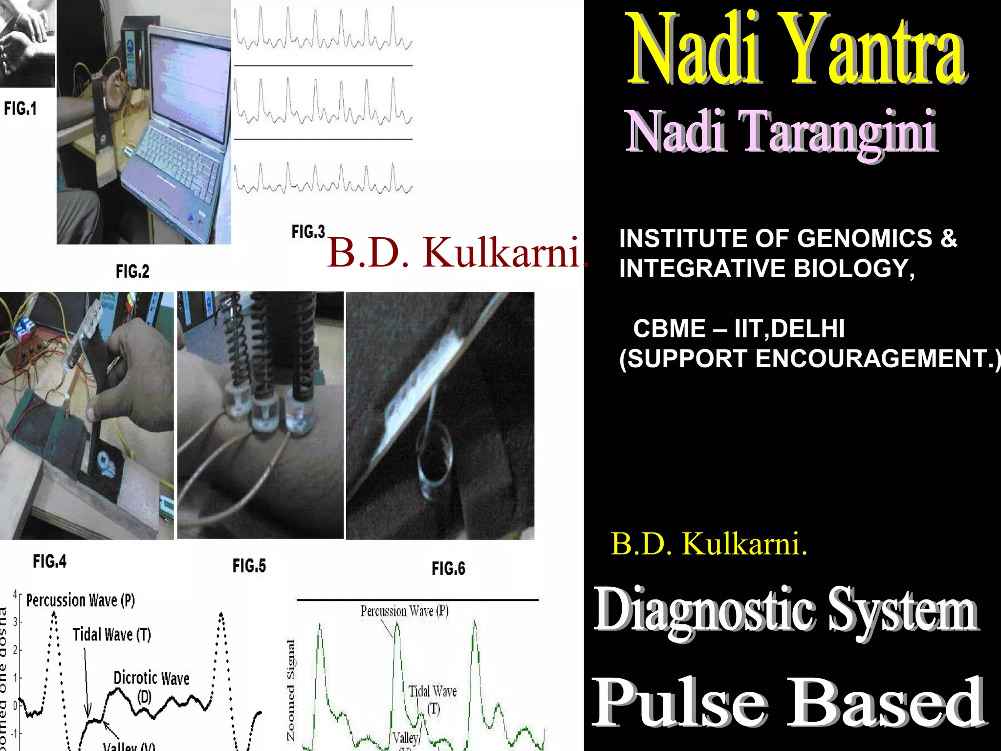 B.D. Kulkarni. INSTITUTE OF GENOMICS &
INTEGRATIVE BIOLOGY,
CBME – IIT,DELHI
(SUPPORT ENCOURAGEMENT.)
B.D. Kulkarni.
 