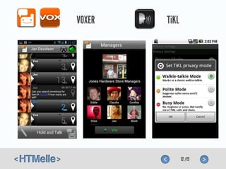 VOXER   TiKL




               12 /15
 