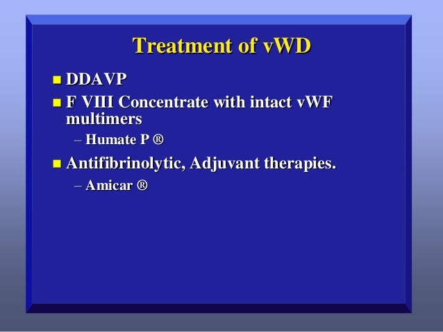 ddavp used treatment