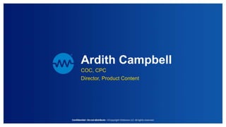 Ardith Campbell
COC, CPC
Director, Product Content
 
