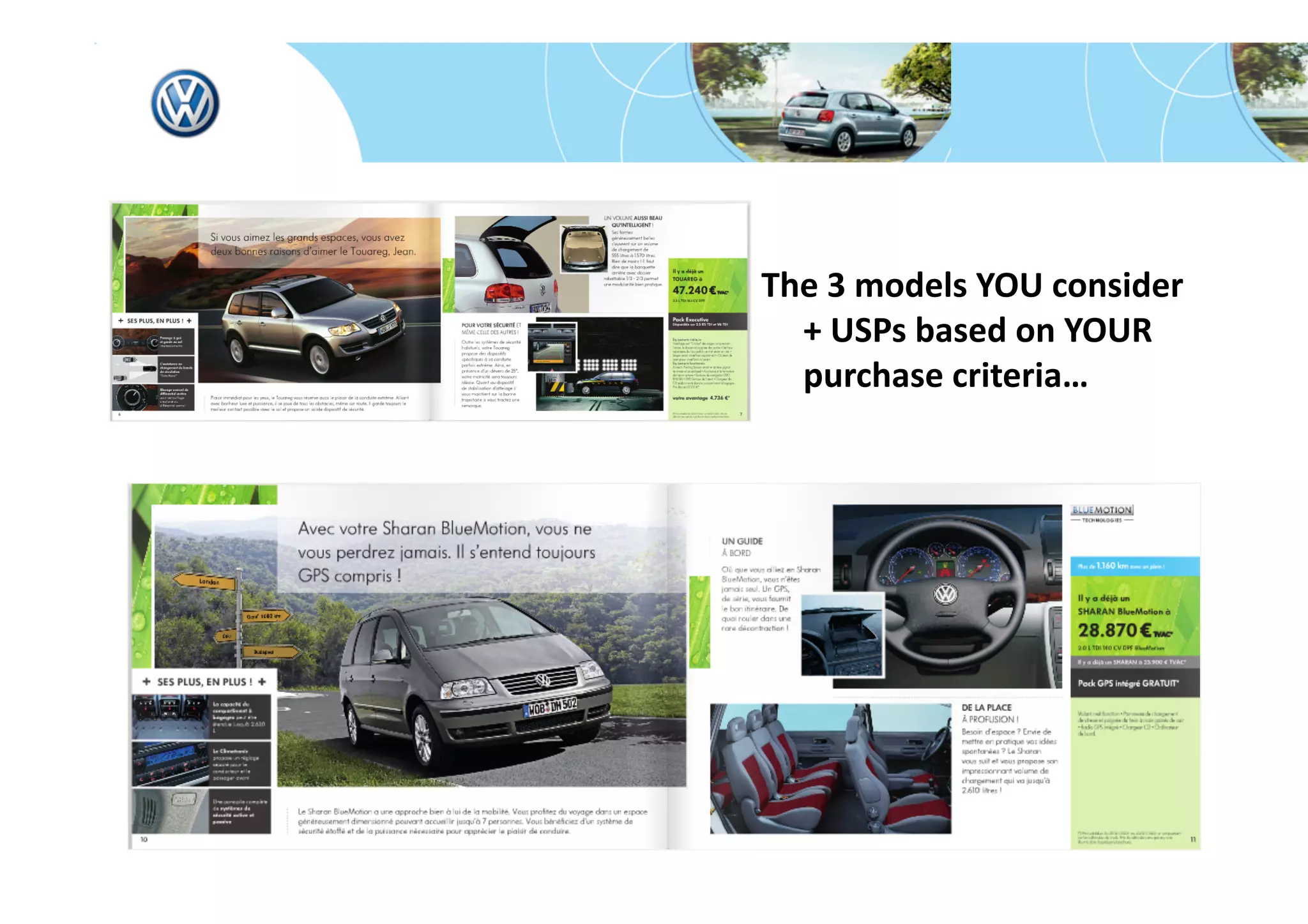 The 3 models YOU consider 
  + USPs based on YOUR 
  purchase criteria… 


                      

                 

            
 