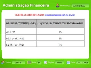Turma: 2503-B Aula: 10 Pág: 10 a 17 Data: 18-jan-12 
2503-B 14 xxxxx 16-11-2013 
Instrutor: Ricardo Paladini Matos 
ELIELSO DIAS 
 