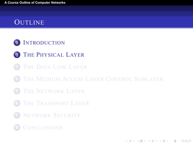 A Course Outline About Computer Networks | PPT