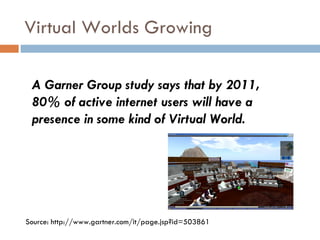 Working and Learning in Virtual Worlds - Day 1 | PPT
