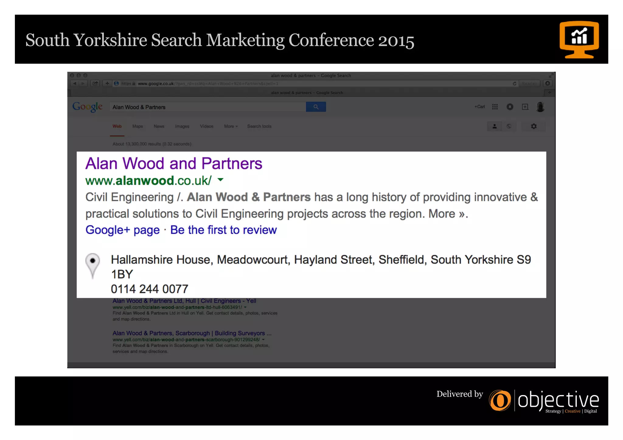 South Yorkshire Search Marketing Conference 2015
Delivered by
 