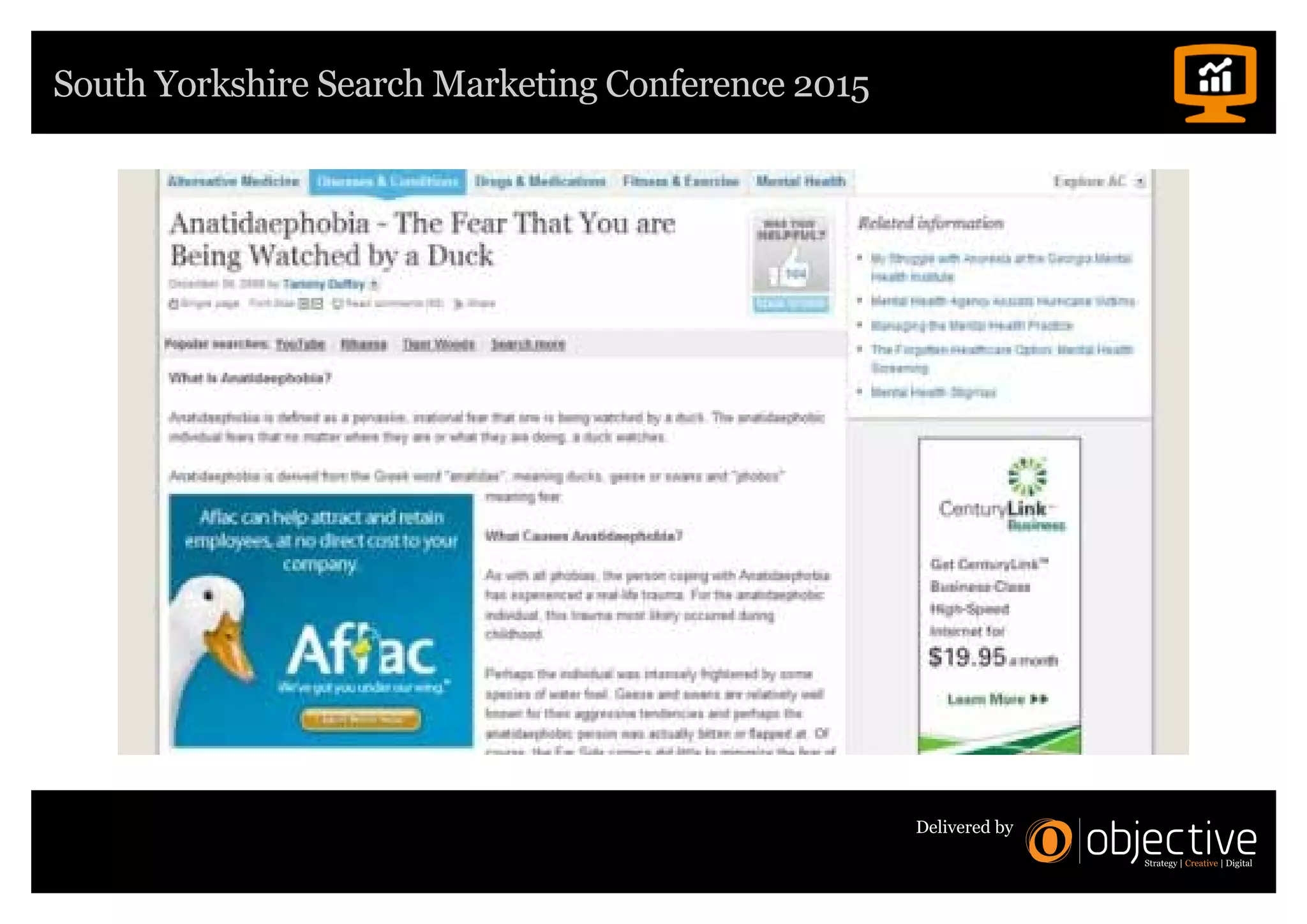 South Yorkshire Search Marketing Conference 2015
Delivered by
 