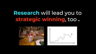 Research will lead you to
strategic winning, too .
 