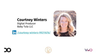 Courtney Winters
Digital Producer
Baby Tula LLC
/courtney-winters-9921167b/
 