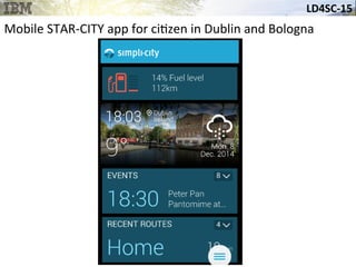 LD4SC-­‐15	
  
Miami,	
  USA	
  
Mobile	
  STAR-­‐CITY	
  app	
  for	
  ci&zen	
  in	
  Dublin	
  and	
  Bologna	
  
 