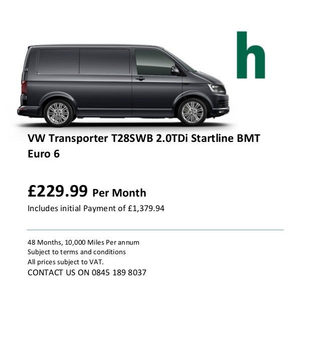 vw transporter contract hire