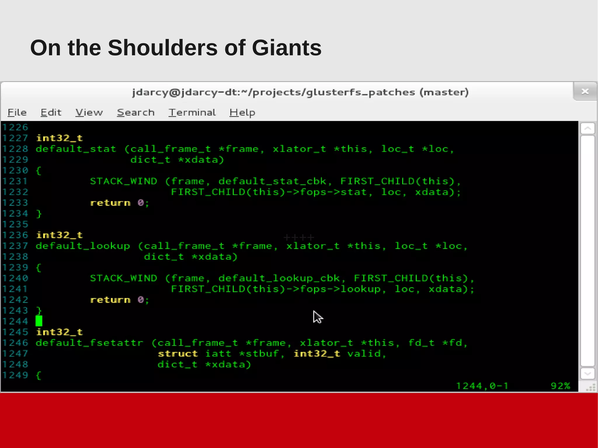 On the Shoulders of Giants
++++
 