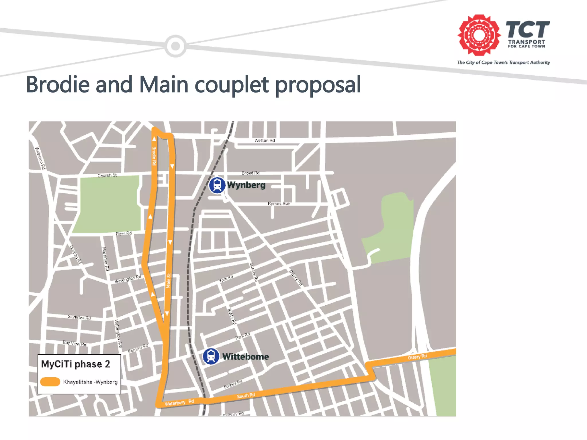 Brodie and Main couplet proposal
 