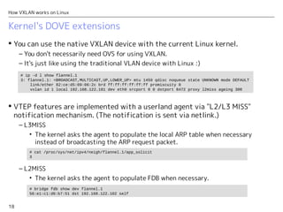 How VXLAN works on Linux Slide 18